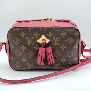 Authentic Louis Vuitton Saintonge Monogram Rose Pink Crossbody Bag 975-030226